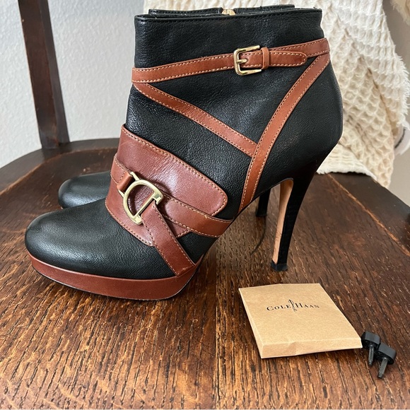 Cole Haan Nike Air Leather Booties - Picture 1 of 9